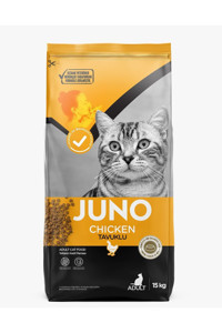 Juno Tavuklu Yetişkin Kuru Kedi Maması 15 kg