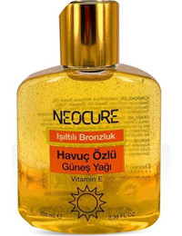Neo Cure Havuç Simli Vücut İçin Bronzlaştırıcı Yağ 100 ml