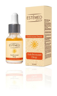 Estemed Self Tanning Konsantre Serum Simli Vücut İçin Güneşsiz Bronzlaştırıcı Serum 15 ml