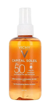 Vichy Capital Soleil Hızlı 50 Faktör Vücut İçin Güneşsiz Bronzlaştırıcı Sprey 200 ml