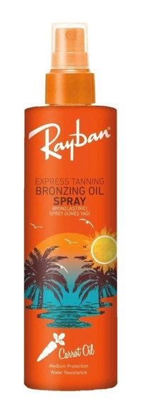 Ray - Ban Argan - Avakado -Havuç - Hindistan Cevizi - Kakao Simli Yoğun Vücut İçin Bronzlaştırıcı Yağ 100 ml
