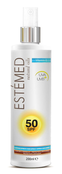 Estemed Natural Yoğun 50 Faktör Vücut İçin Güneşsiz Bronzlaştırıcı Sprey 200 ml