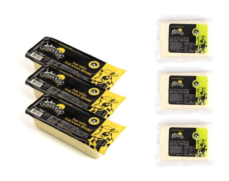 Gündoğdu Avantajlı Muhteşem Peynir Paketi 2x700 gr + 3x600 gr