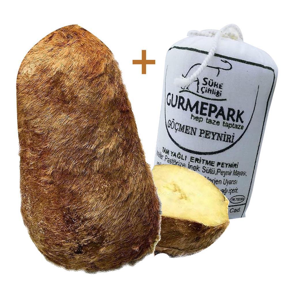 Gurmepark Karaman Divle Obruk Tulum Peyniri Tüm 2.3 - 2.7 kg + Bez Tulum Peyniri Hediye