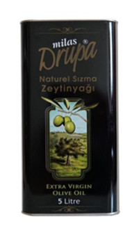Milas Drupa Soğuk Sıkım Teneke Sızma Zeytinyağı 5 lt