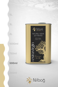 Nilbağ Zeytinyağları Naturel Soğuk Sıkım Teneke Sızma Zeytinyağı 500 ml