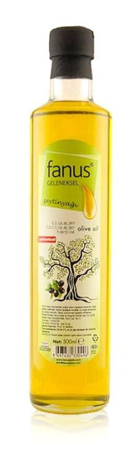 Fanus Saf Soğuk Sıkım Cam Zeytinyağı 500 ml