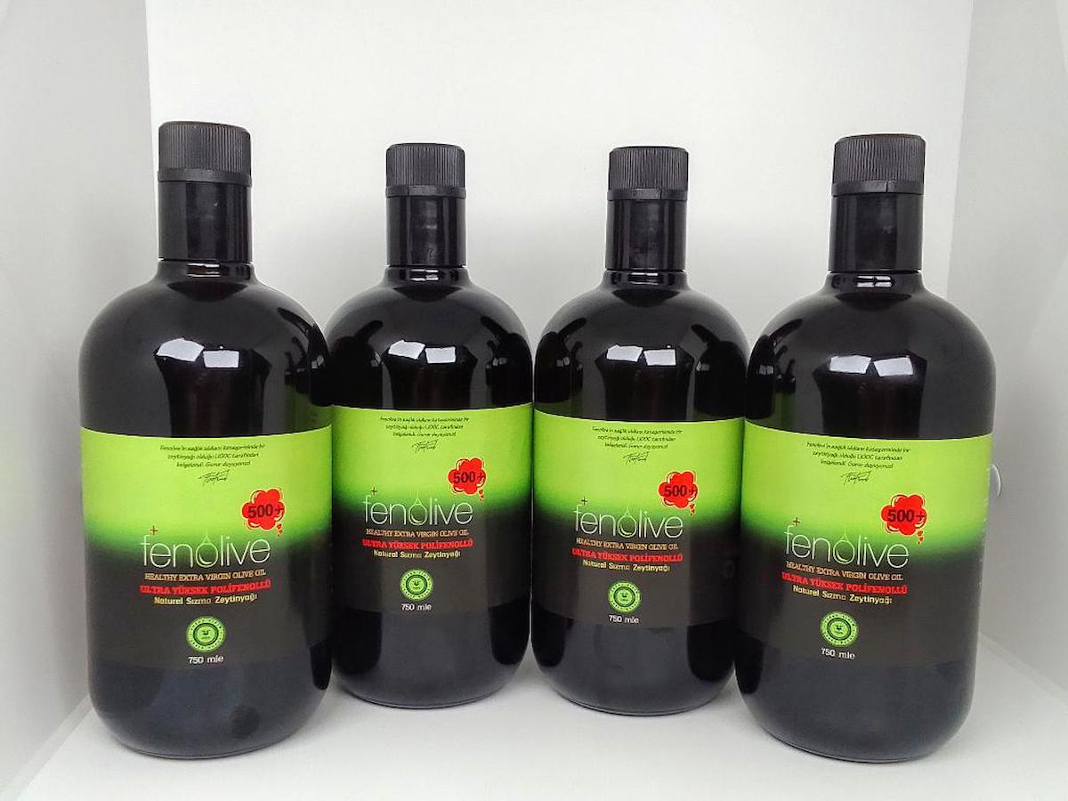 Fenolive Ultra Yüksek Polifenollü Cam Zeytinyağı 4x750 ml