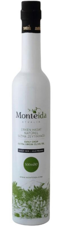 Monteida Naturel Soğuk Sıkım Polifenolsüz Şişe Sızma Zeytinyağı 500 ml