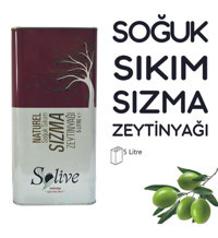 Solive Naturel Soğuk Sıkım Teneke Sızma Zeytinyağı 5 lt