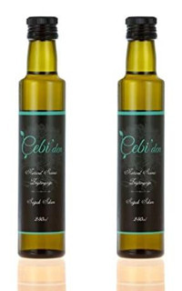 Çebi'Den Naturel Soğuk Sıkım Polifenollü Cam Sızma Zeytinyağı 2x250 ml