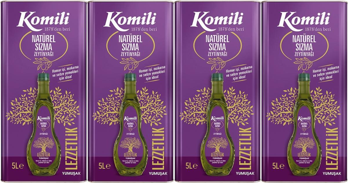 Komili Naturel Teneke Sızma Zeytinyağı 4x5 lt