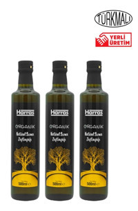 Harras Naturel Organik Cam Sızma Zeytinyağı 3x500 ml