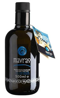 Mavras Soğuk Sıkım Organik Polifenollü Cam Sızma Zeytinyağı 500 ml