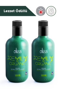 Olizzi Premium Soğuk Sıkım Organik Polifenollü Plastik Zeytinyağı 2x500 ml