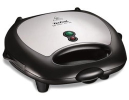 Tefal Break Time 2 Dilim Paslanmaz Çelik Çıkartılabilir Plaka Siyah Mini Tost ve Waffle Makinesi