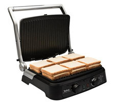 Tefal GC470 6 Dilim Döküm Çıkartılabilir Plaka Gri Izgara Tost Makinesi