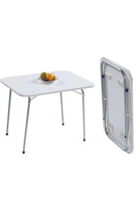 Weblonya Katlanabilir Dikdörtgen Suntalam 60x80 cm Beyaz Kamp Masası