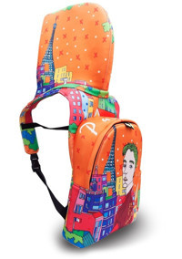Kipling Morikukko Parıs Desenli Çok Renkli Kadın Sırt Çantası
