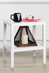 Frapan Home Dikdörtgen Plastik 29x38 cm Beyaz Kamp Sehpası