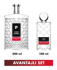 Pierre Cardin Limon Bahçesi Cam Şişe Kolonya 200 ml + 100 ml