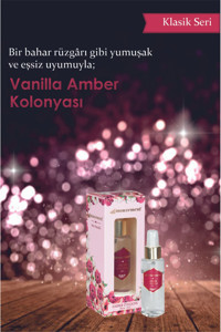 Mouvement Amber - Vanilya Cam Şişe Sprey Kolonya 100 ml