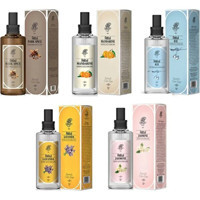 Rebul Dark spice - Mandarine - Ice - Lavanta - Yasemin Cam Şişe Sprey Kolonya 5x100 ml