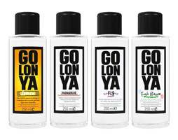 Golonya Çiçek - Misket Limon - Mandalina Cam Şişe Kolonya 4x250 ml