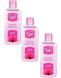 Fonex Çiçeksi Pembe Kolonya 3x160 ml