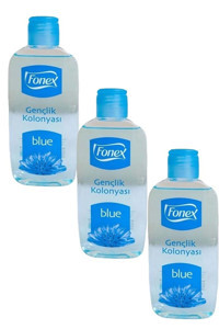 Fonex Çiçeksi Mavi Kolonya 3x160 ml