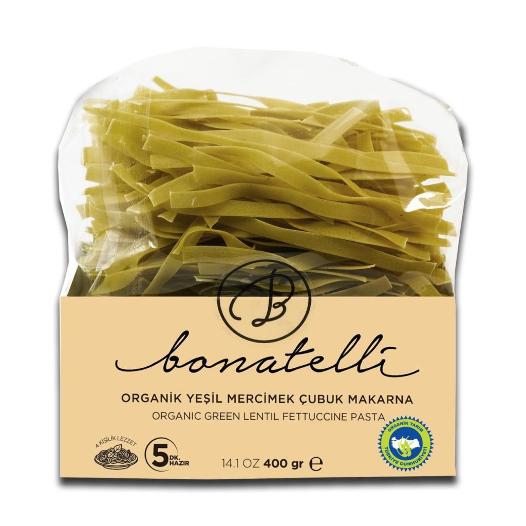 Bonatelli Organik Yassı Spagetti Makarna 400 gr