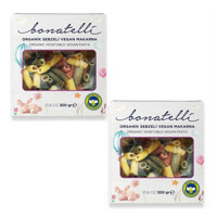 Bonatelli Organik Sebzeli Boru Makarna 2x300 gr