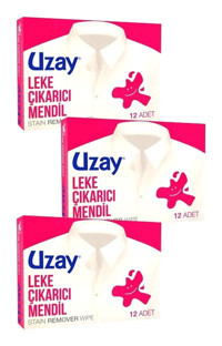 Uzay Leke Çıkarıcı Mendil Leke Çıkarıcı 3 x 12 Adet