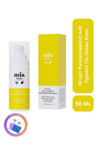 Mia Klinika Renksiz 50 Faktör Lekeli Ciltler İçin Leke Karşıtı Suya Dayanıklı Yüz Güneş Kremi 50 ml
