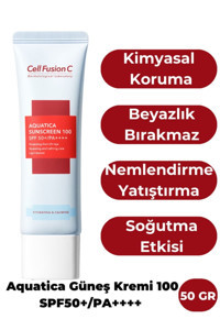 Cell Fusion C Aquatica Renksiz 50 Faktör İçin Nemlendirici Güneş Kremi 50 gr