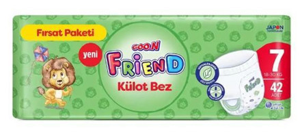 Goo.n Cilt Dostu 7 Numara Külot Bebek Bezi 42 Adet