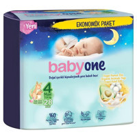Babyone Maxi 4 Numara Organik Bantlı Bebek Bezi 28 Adet