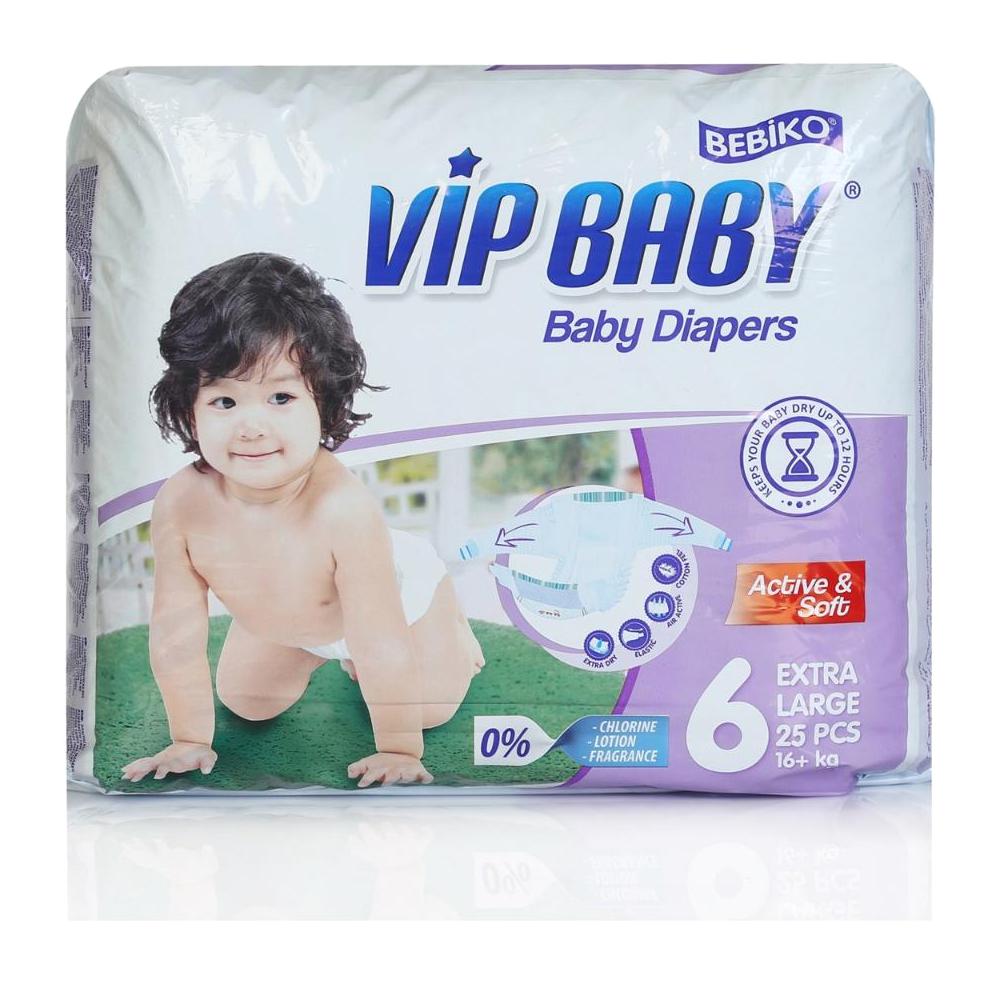 Vip Active & Soft 2 Numara Organik Bantlı Bebek Bezi 40 Adet