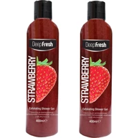 Deep Fresh Çilekli Duş Jeli 2x400 ml