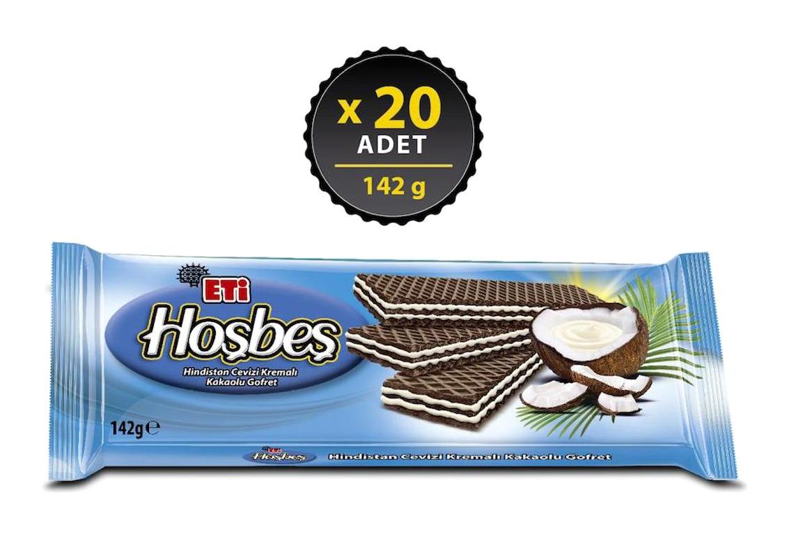 Eti Hindistan Cevizli Gofret 20x142 gr