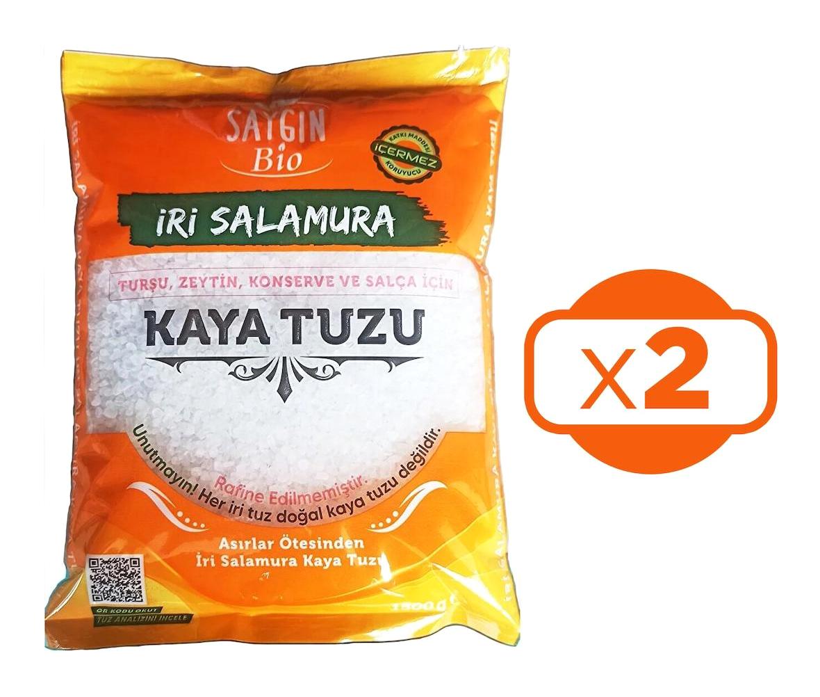 Saygın İri Kristal Kaya Tuz Paket 2x1.5 kg