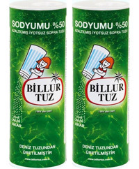 Billur Sodyum İyotsuz Toz Deniz Tuz Kutu 2x500 gr