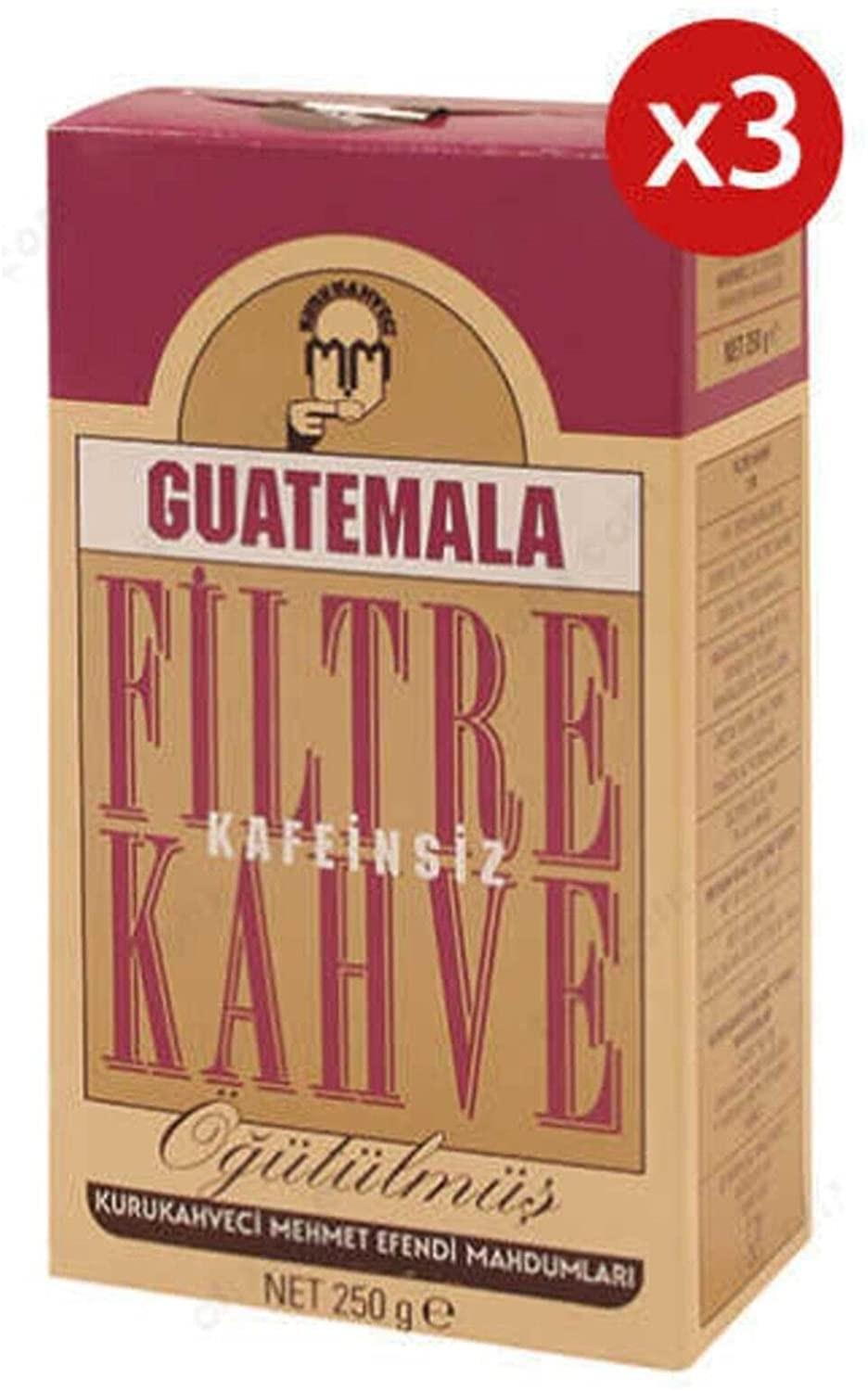 Kurukahveci Mehmet Efendi Sade Aromalı Guatemala Arabica Öğütülmüş Filtre Kahve 750 gr