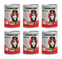 Foodline Kuzu Yaş Köpek Maması 6 x 400 gr 6'lı