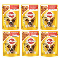 Pedigree Vital Protection Sığır Eti Yaş Köpek Maması 100 gr 6'lı