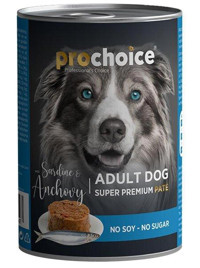 Pro Choice Premium Hamsili - Sardunyalı Yaş Köpek Maması 400 gr Tekli