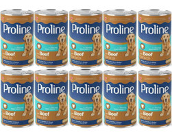 Pro Line Konserve Dana Etli Yaş Köpek Maması 400 gr 10'lu