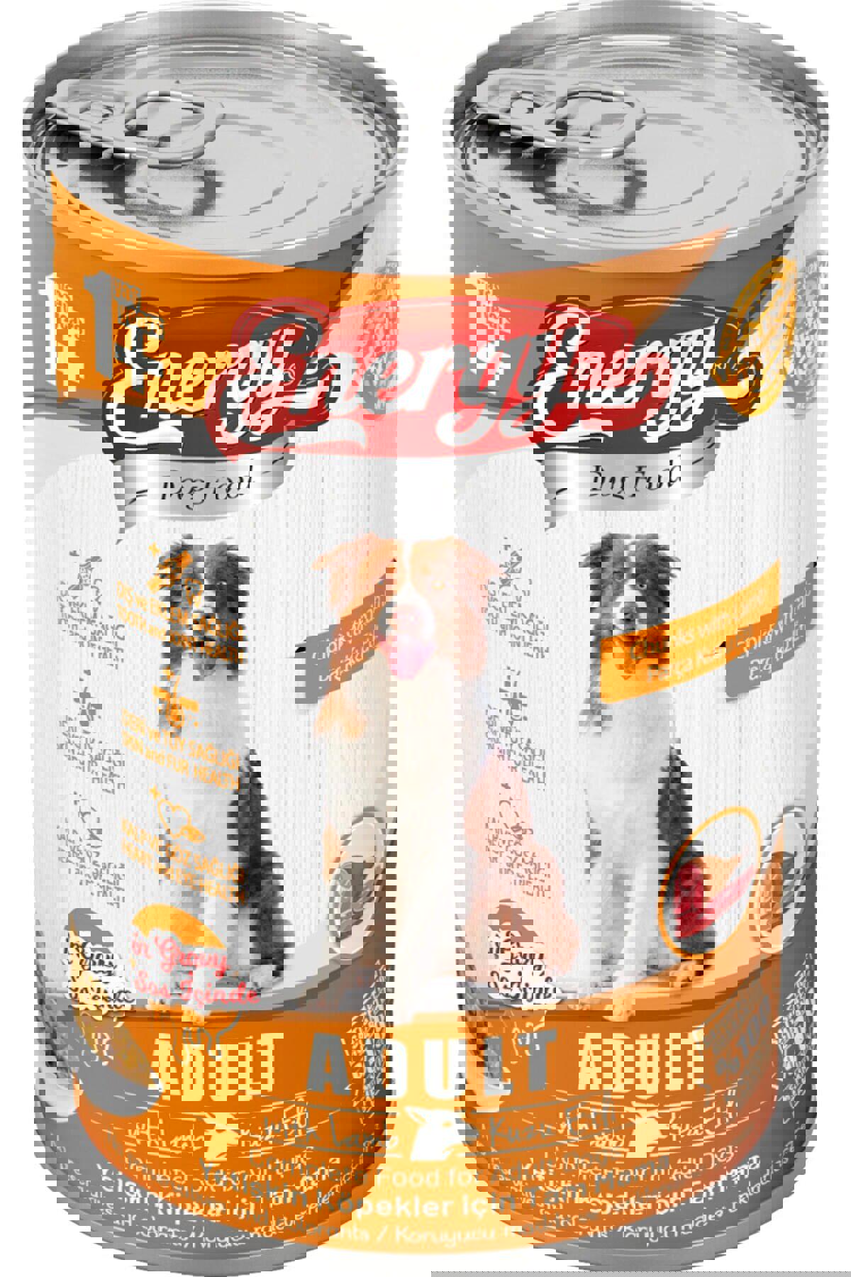 Energy Kuzu Parça Etli Yaş Köpek Maması 415 gr 80'li