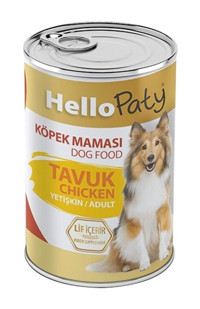 Hello Paty Lif İçerikli Tavuklu Yaş Köpek Maması 12 x 415 gr 12'li