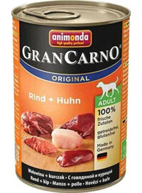 Animonda Gran Carno Original Biftekli - Tavuk Yaş Köpek Maması 400 gr Tekli